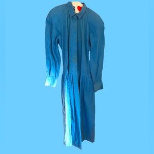 Vintage Depeche Mode Baby Blue Corduroy Dress Sz. 6